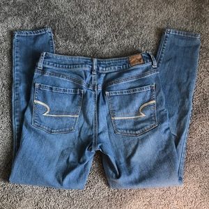 Light Blue American Eagle Hi-Rise Jeggings